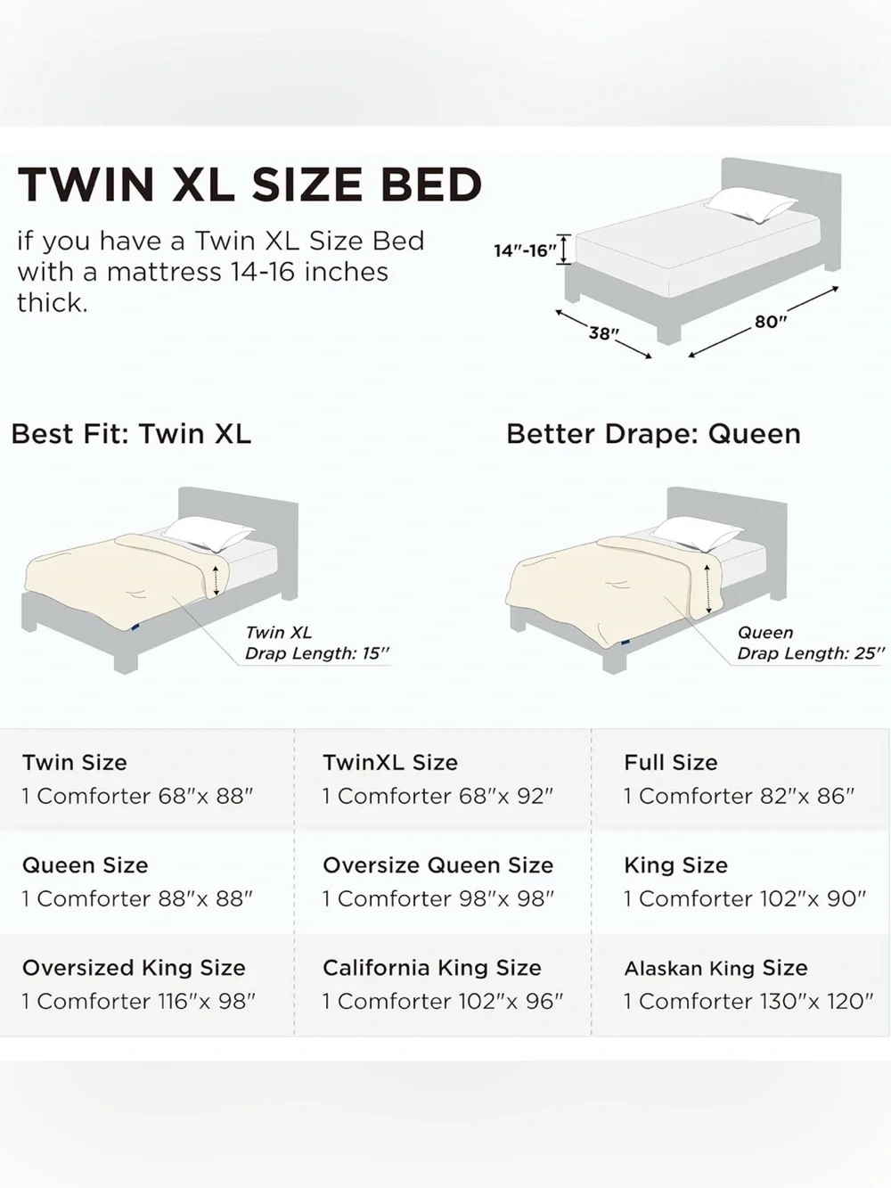 Bedsure Comforter Duvet Insert